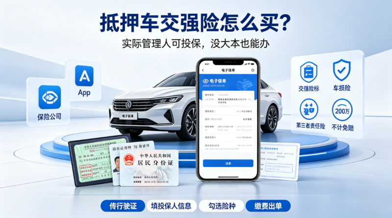 抵押车交强险怎么买 抵押车交强险怎么买